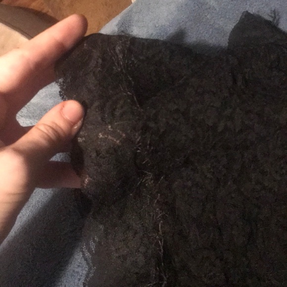 Woman’s Lace Black Mini Dress - Picture 3 of 4